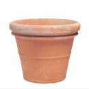 イタリア陶器・植木鉢・リムポット100