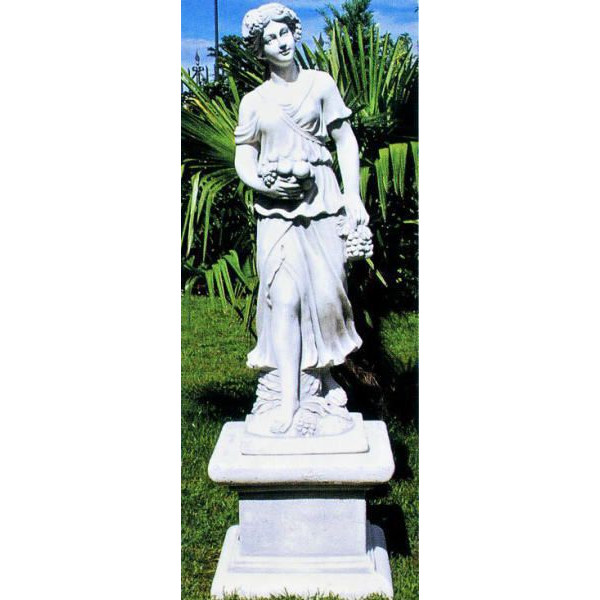 秋の乙女・イタリア石像・ガーデンオブジェ
