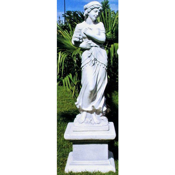 冬の乙女・イタリア石像・ガーデンオブジェ